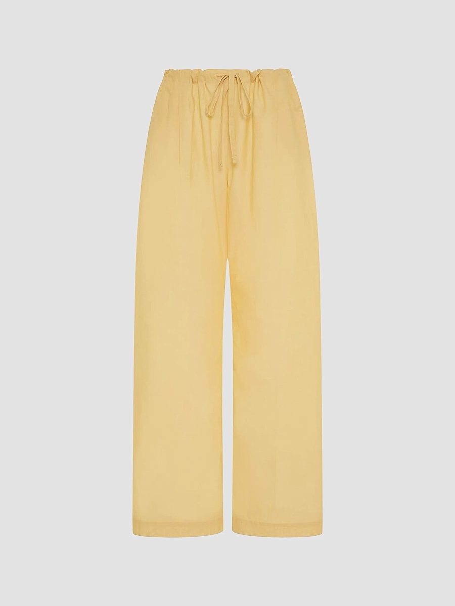 Women's Voile Drawcord Pants - Mimosa - Size Medium