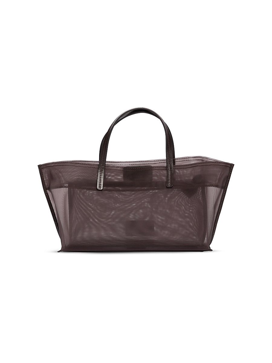 Women's Mini Christos Mesh Tote Bag - Espresso