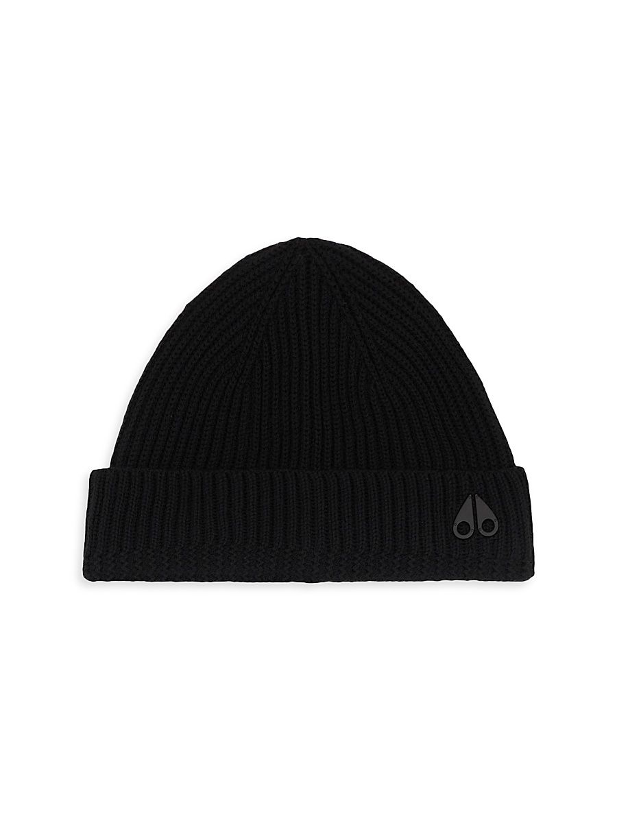Men's Trimble Rib-Knit Wool Skull Cap - Black