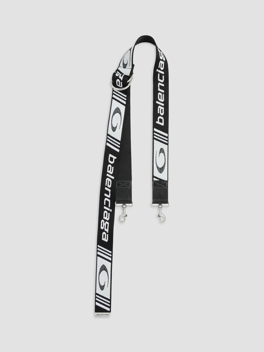 Balenciaga Men's D Ring Shoulder Strap - Black White
