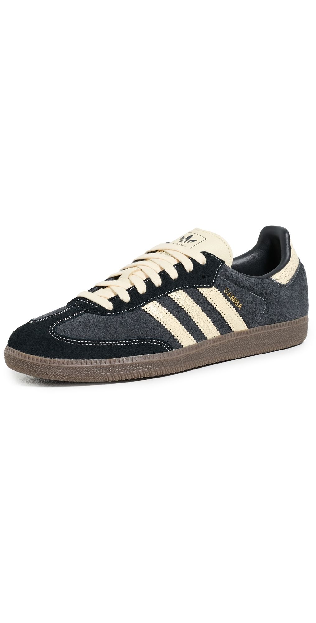 adidas Samba OG Sneakers Carbon/Warm Vanilla/Gum 5 12