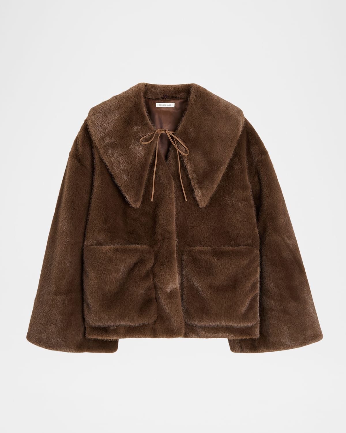 Jacquie Faux Fur Coat with Detachable Collar