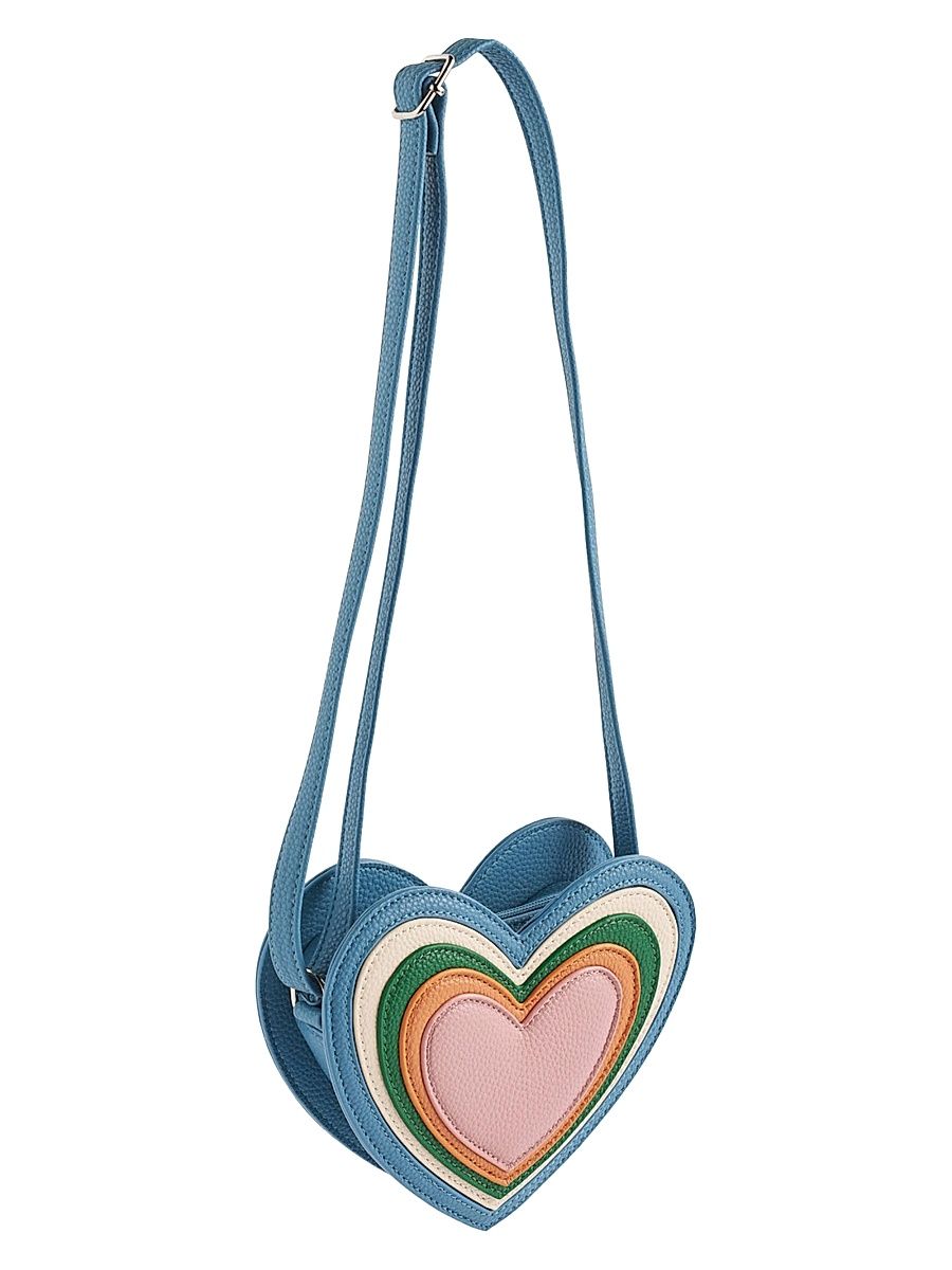 Girl's Heart Crossbody Bag - Multi Heart