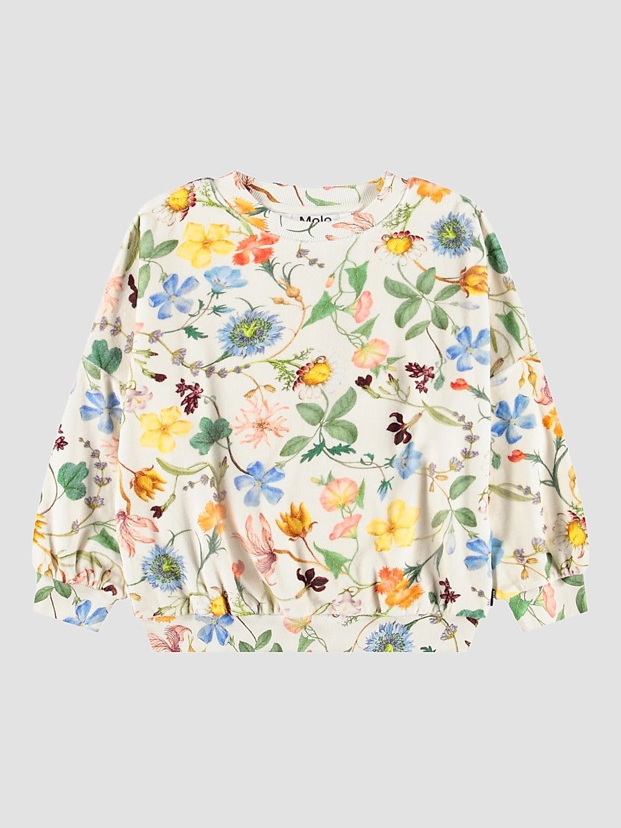 Little Girl's & Girl's Marika Floral Cotton Sweatshirt - Vintage Flowers - Size 10