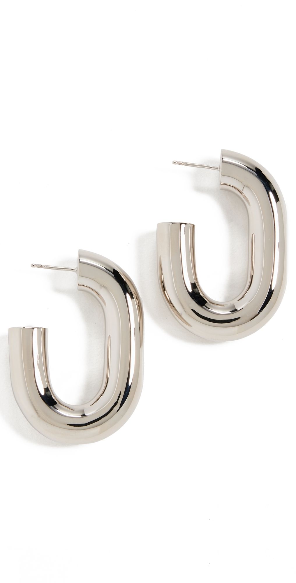 rabanne XL Link Hoops Silver One Size