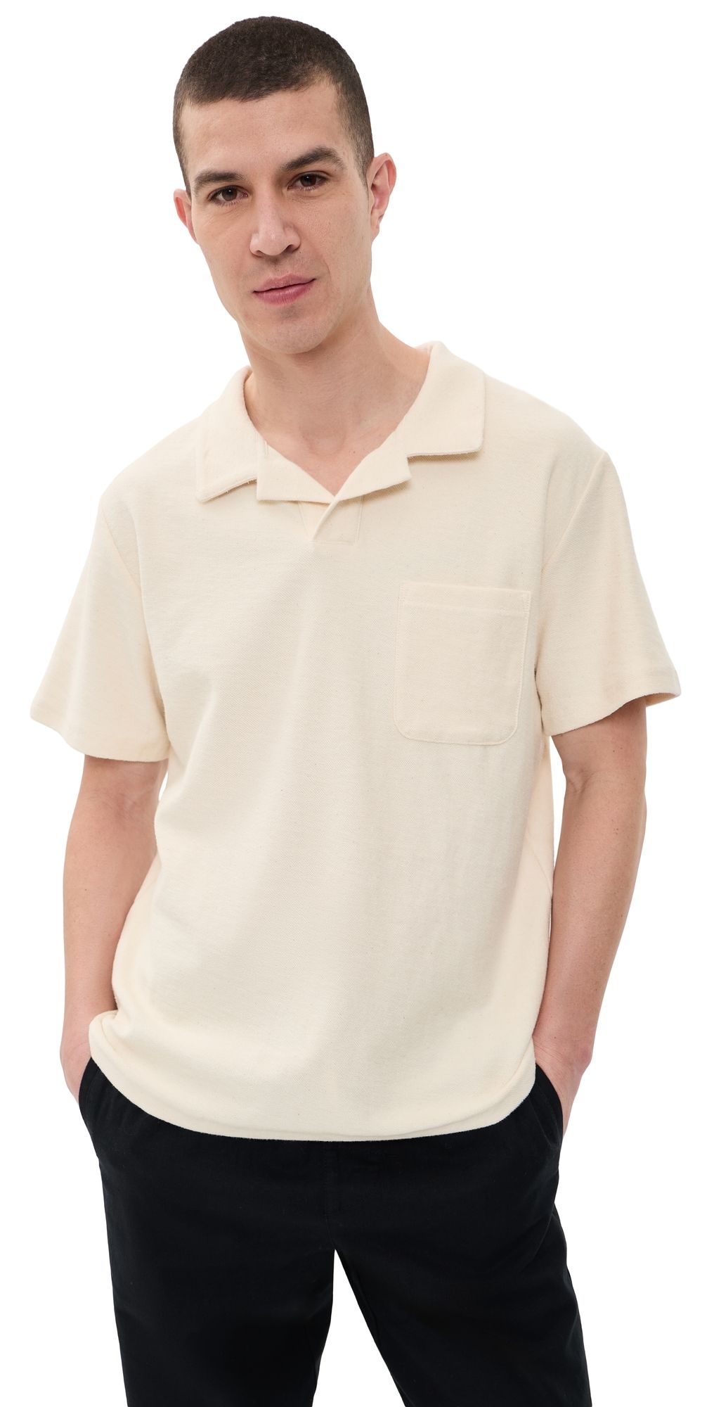 Rhythm Vintage Terry Polo Natural XL