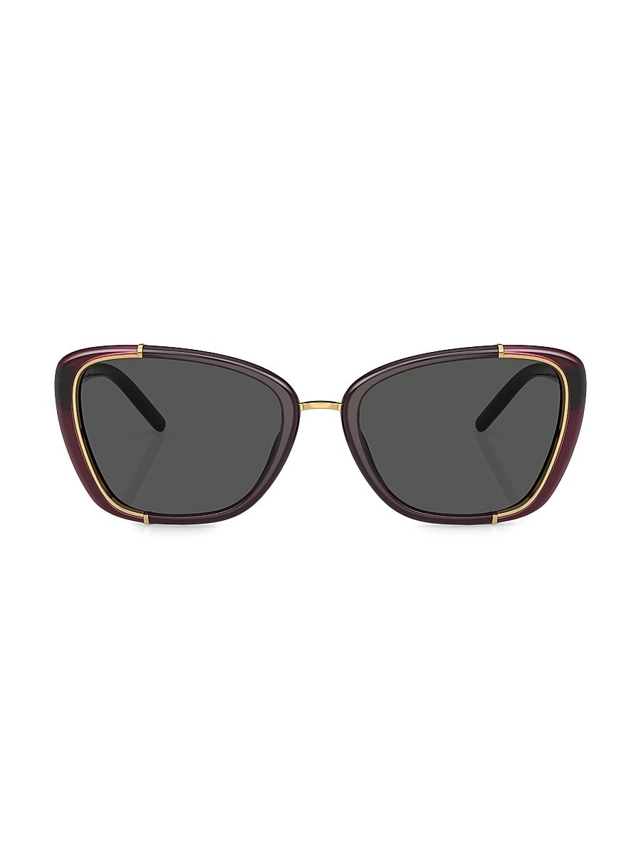 Women's Eleanor 54MM Cat-Eye Sunglasses - Burgundy