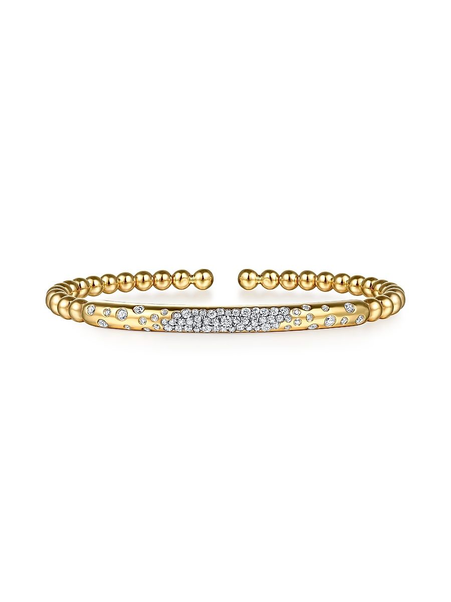 Women's Bujukan 14K Yellow Gold & 0.59 TCW Diamond Cuff Bracelet - Yellow Gold