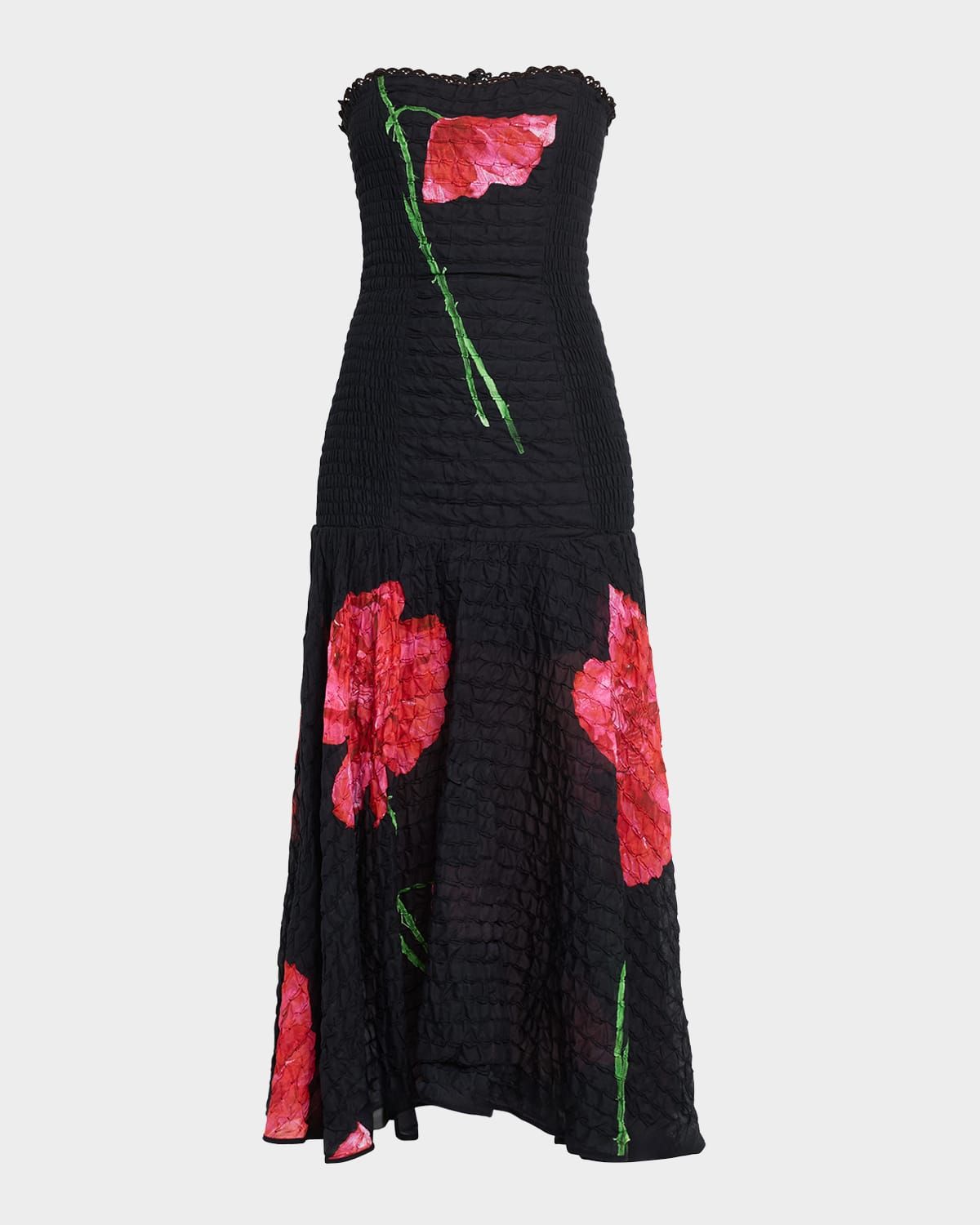 Opal Embroidered Midi Dress