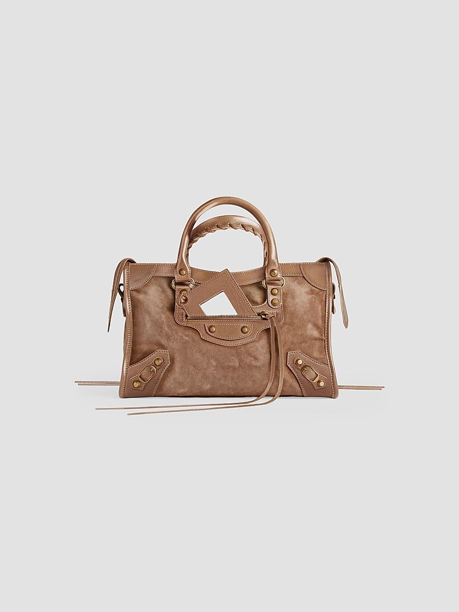Balenciaga Women's Le City Top Handle Bag - Biscuit