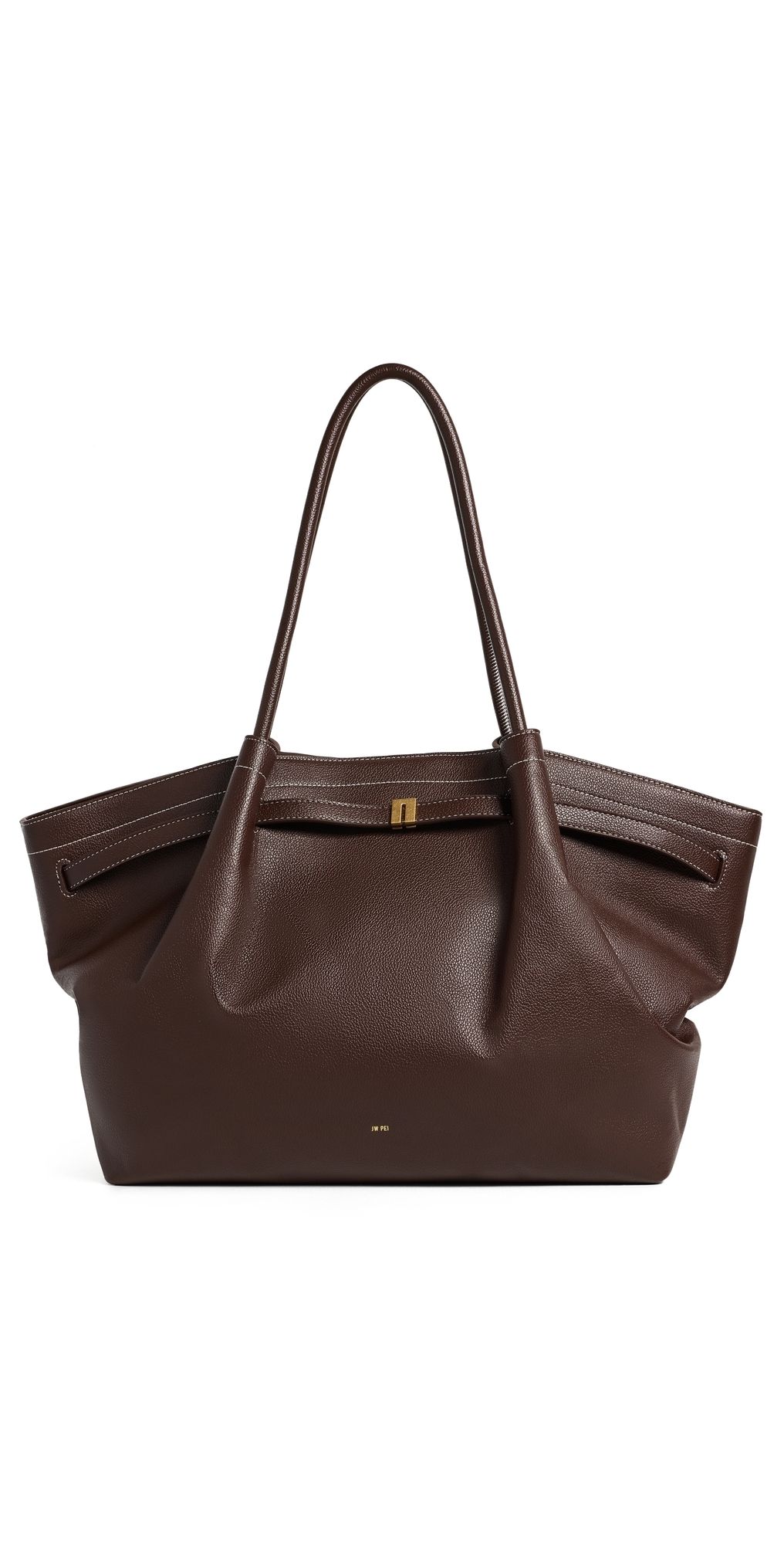 JW PEI Hana Large Tote Bag Dark Brown One Size