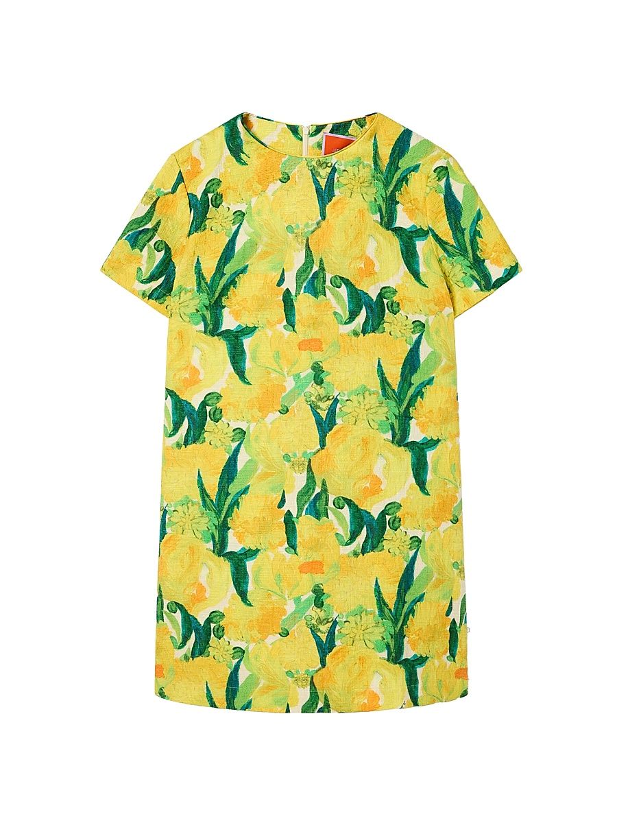 Women's Mini Swing Dress - Zesty Yellow - Size XXL