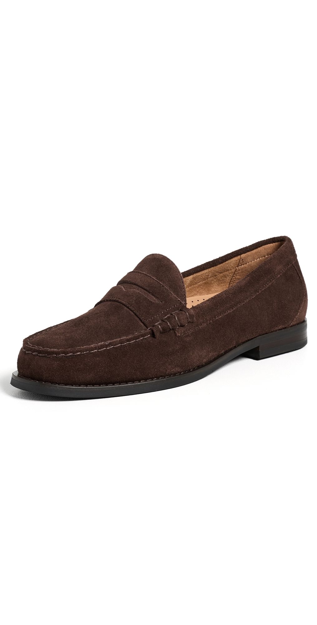 G. H. Bass Berkeley Suede Loafers DK BROWN LEATHER SUEDE 9.5
