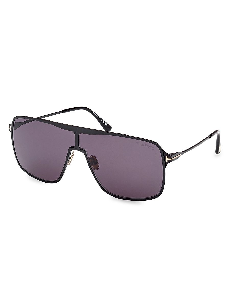 Men's Zappa 69MM Navigator Sunglasses - Black Black