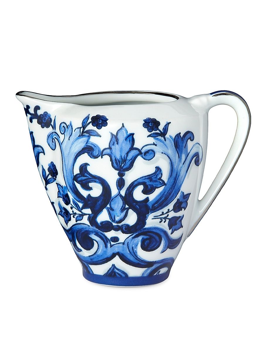 Blue Mediterraneo Milk & Creamer Jug - Blue