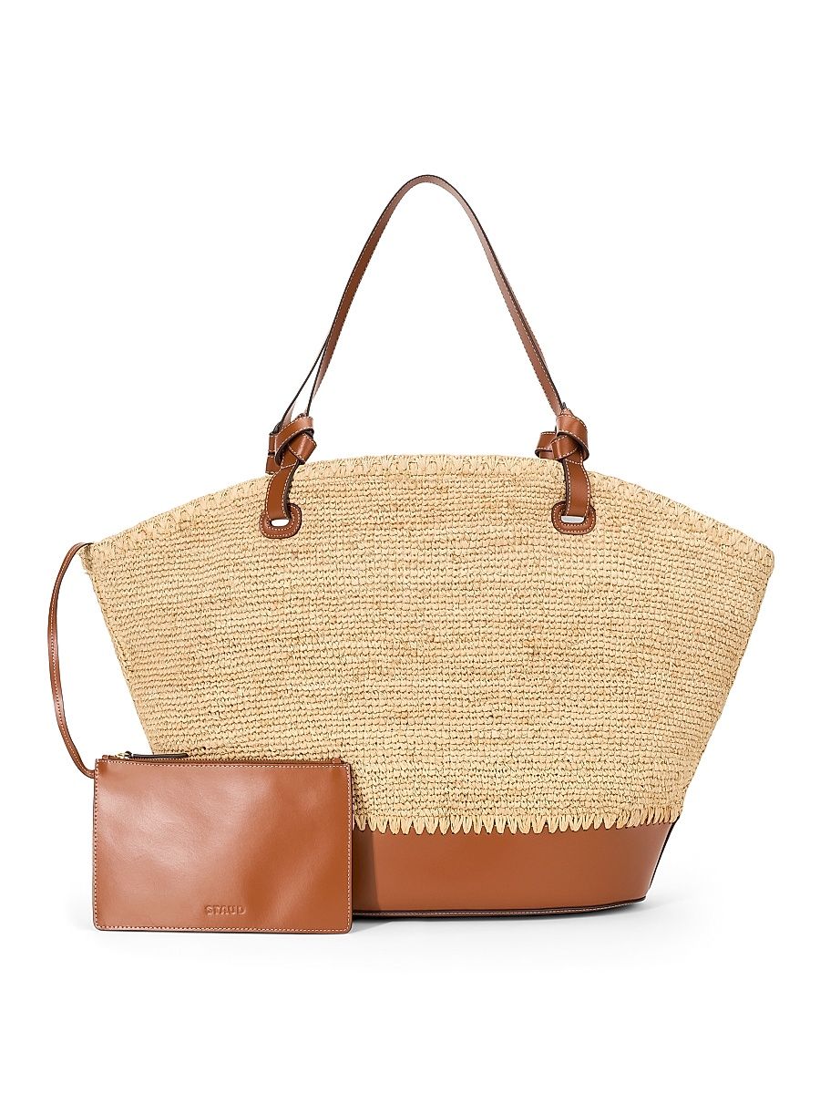 Women's Squillo Raffia Tote Bag - Natural Tan