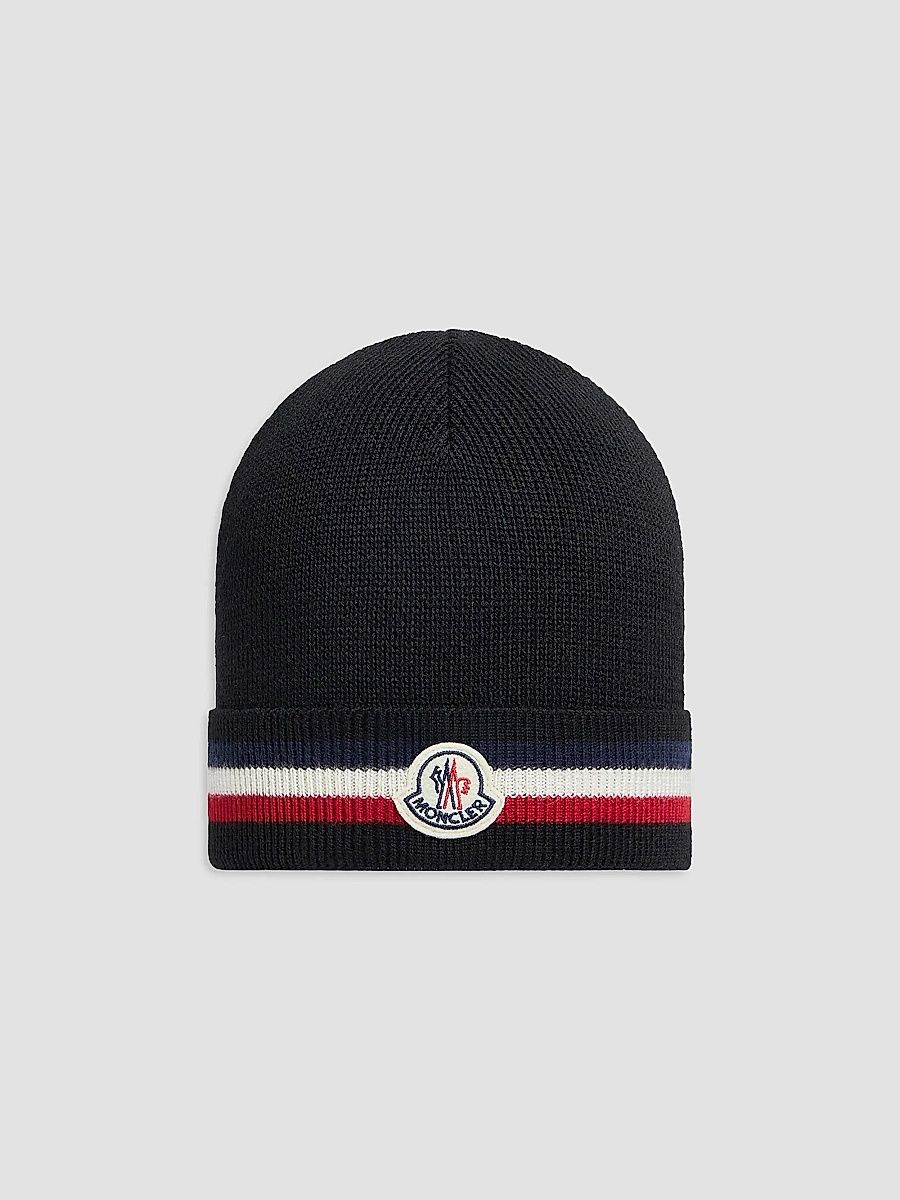 Men's Beanie Hat in Wool - Black