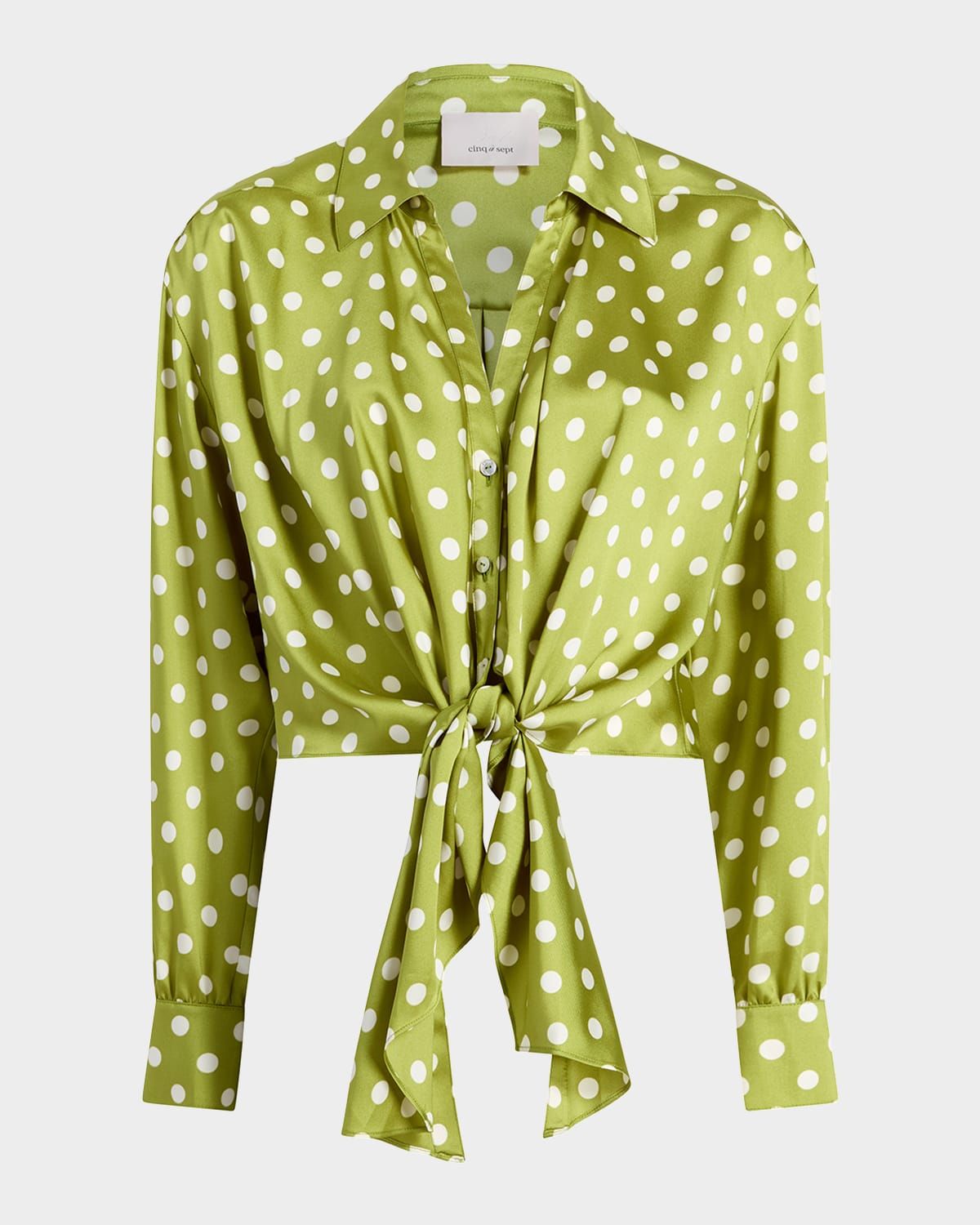 Marianna Satin Camille Polka Dot Shirt