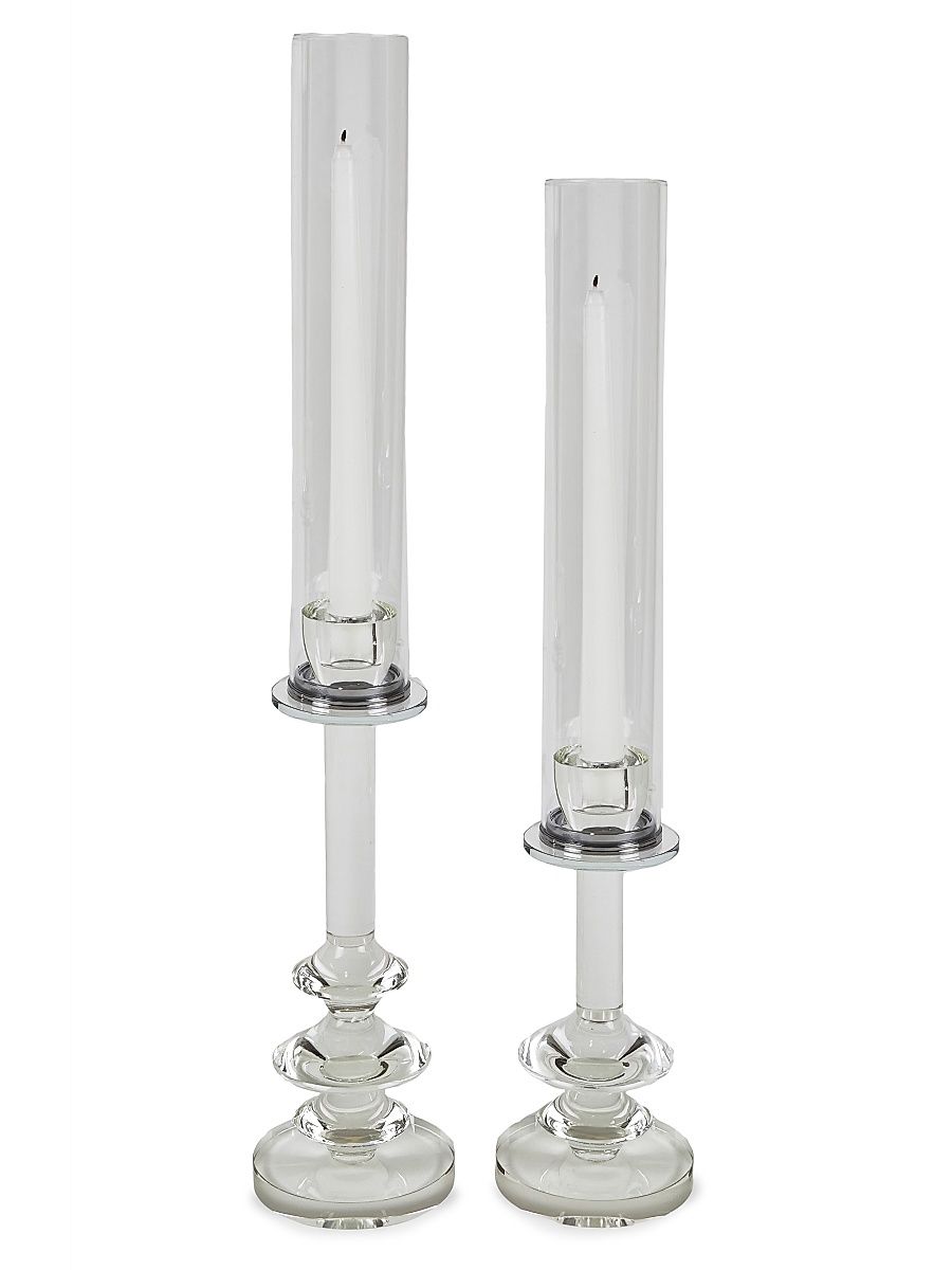 Crystal Shade Candle Holder - Clear - Size Small