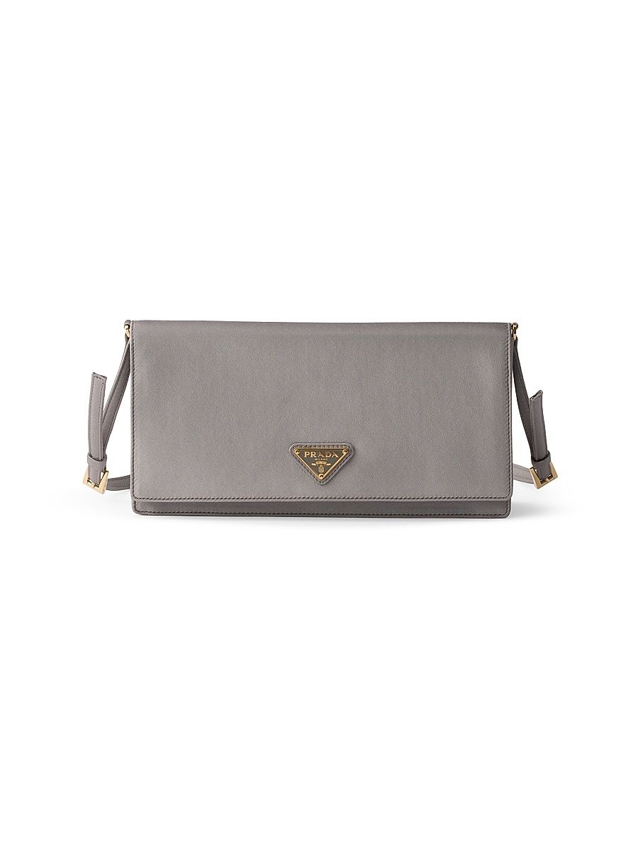 Women's Satin Mini Shoulder Bag - Grey