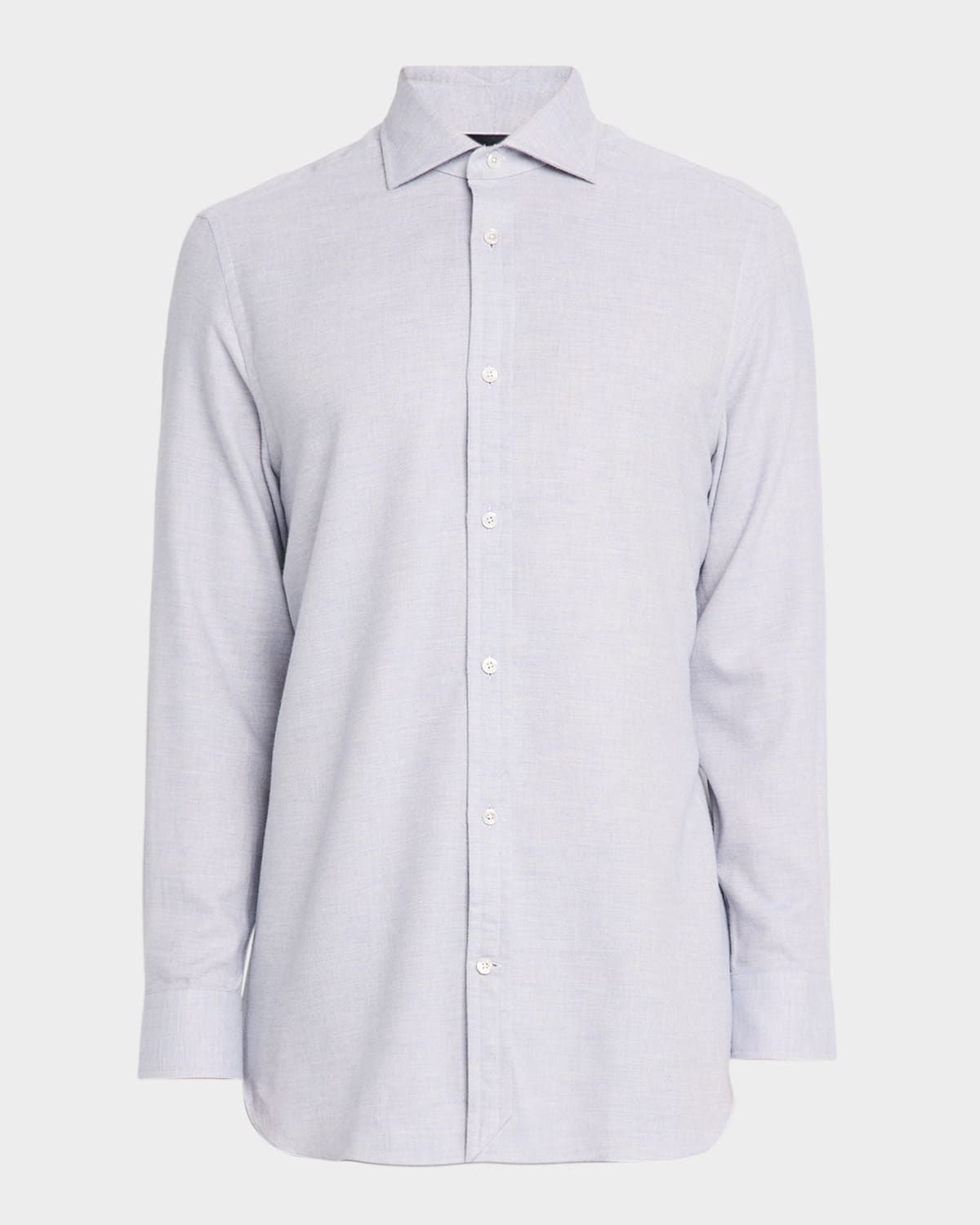 Men & apos;s Melange Cotton Button-Down Shirt