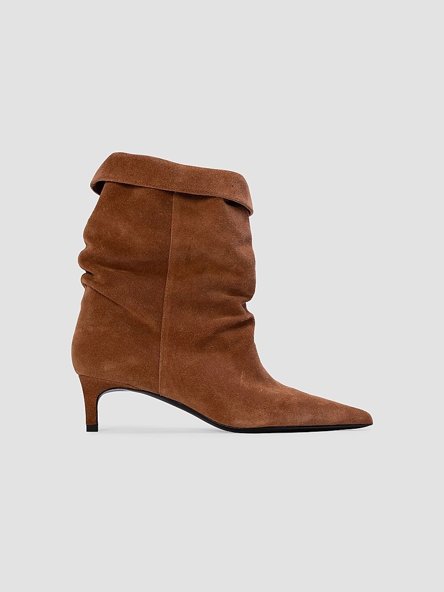 Women's Marty 50MM Slouchy Boots - Tobacco Suede - Size 12