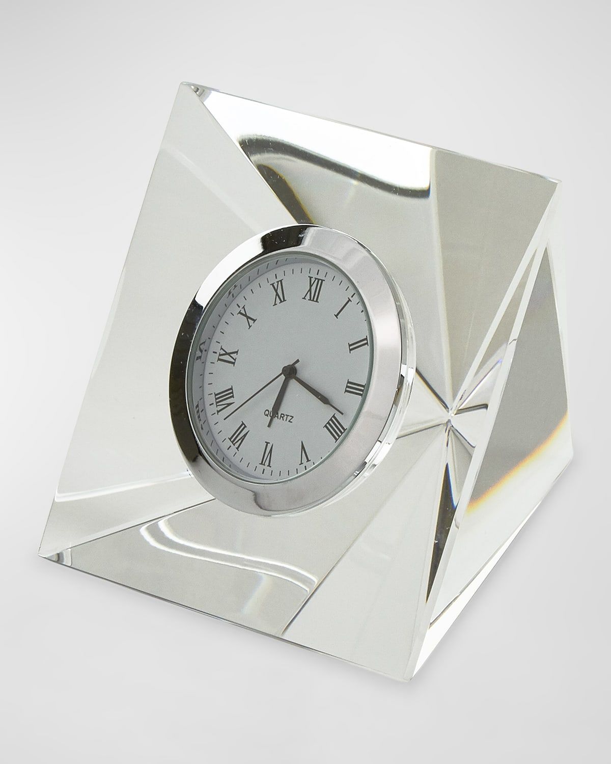 Clear Crystal Diamond Clock