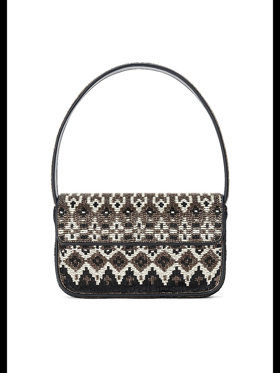 Women's Tommy Patterned Beaded Shoulder Bag - Zermatt