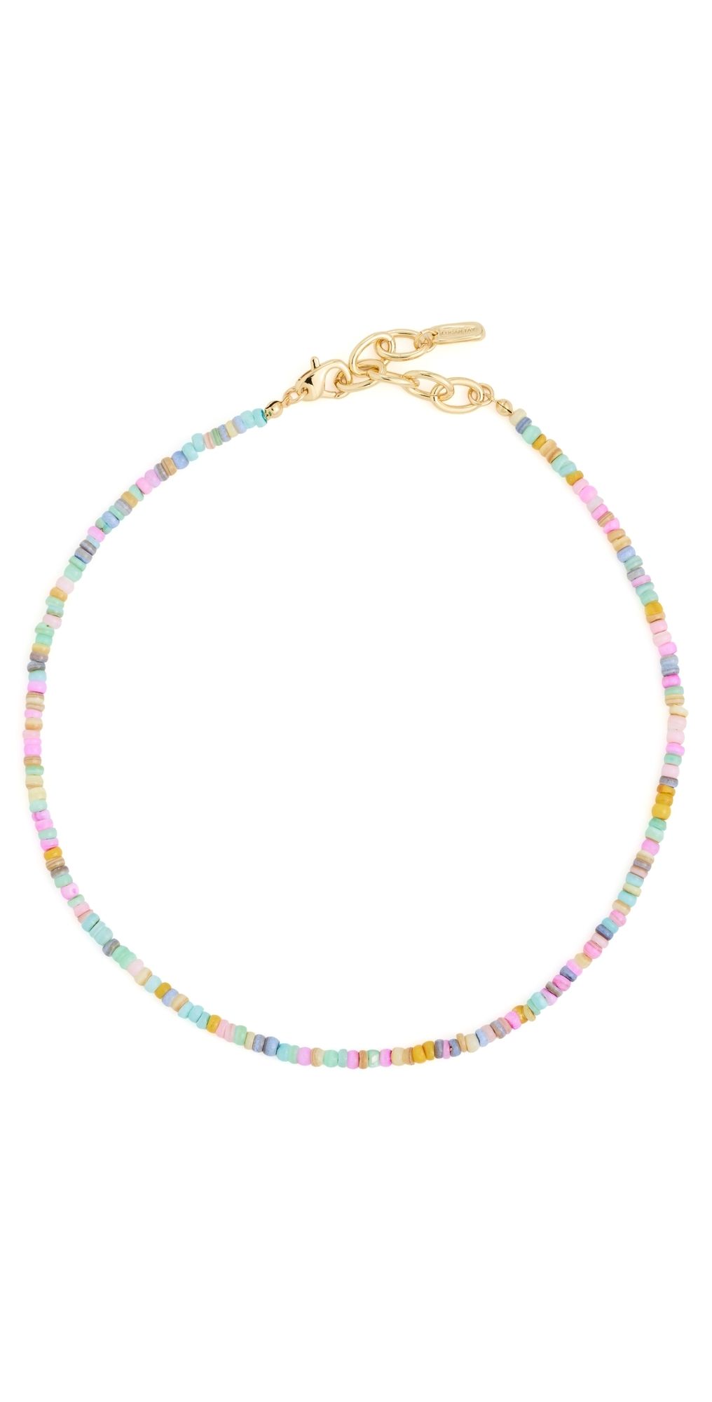 Logan Tay Pastel Mini Beaded Necklace Multi-Color One Size