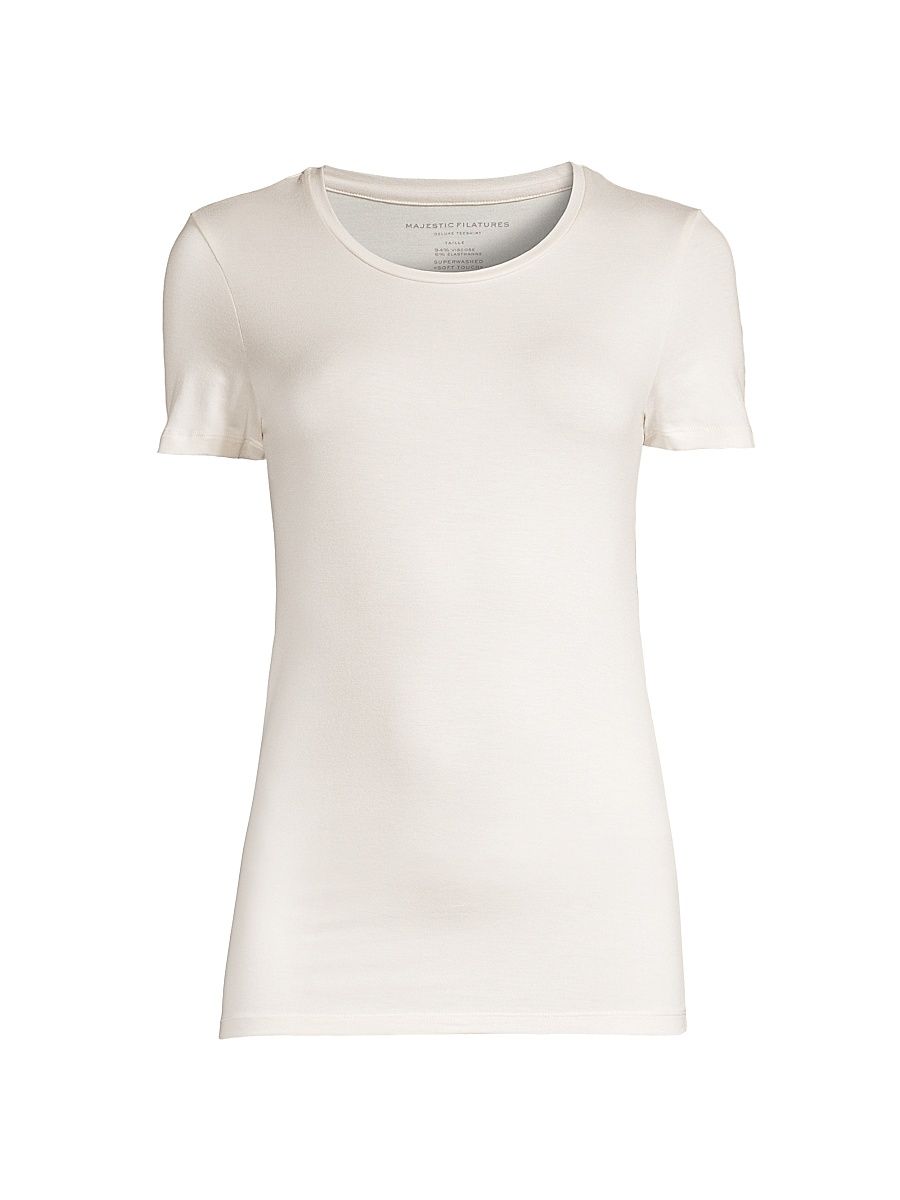 Women's Soft Touch T-Shirt - Cream - Size XS