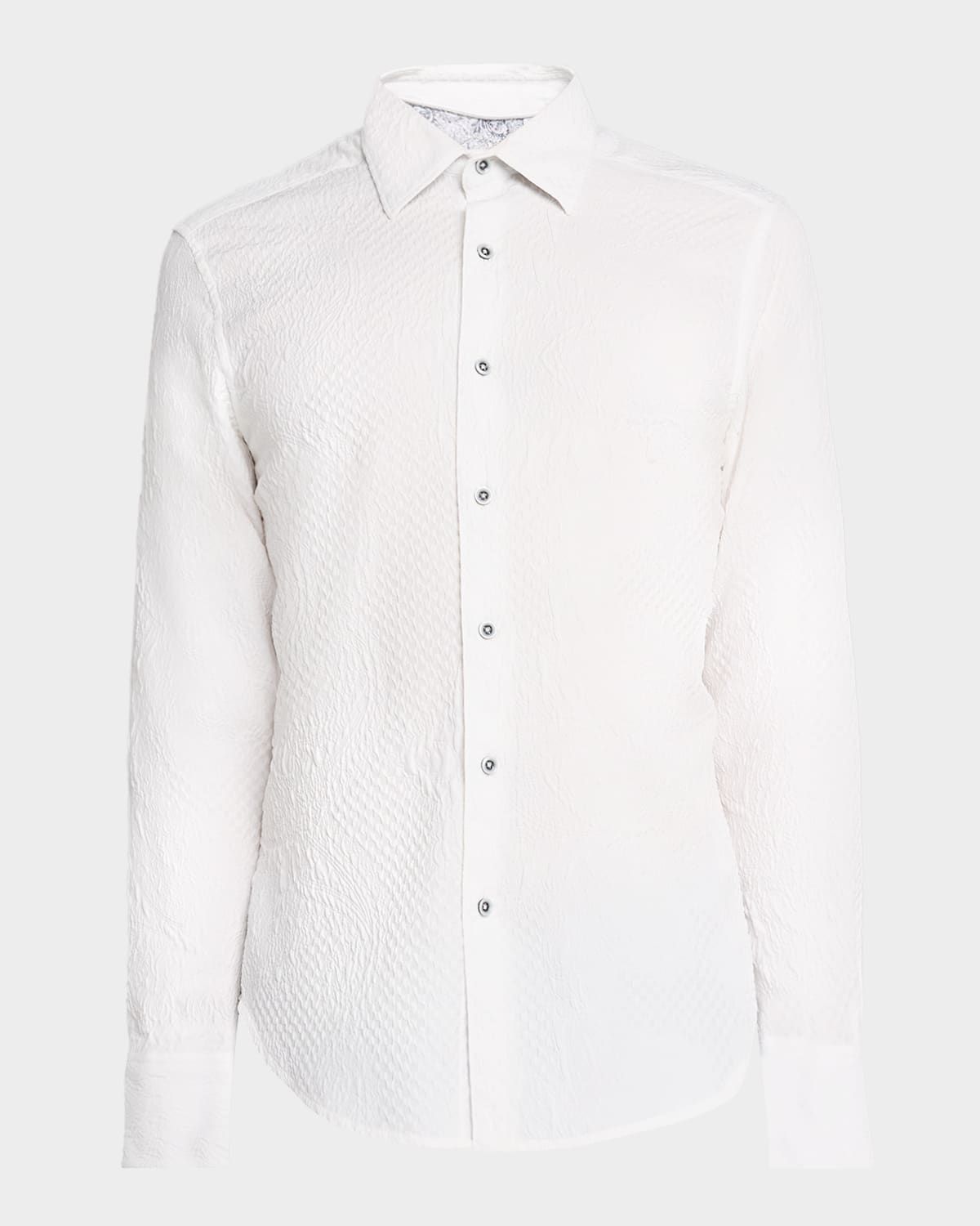 Men & apos;s Devonshire Paisley-Check Jacquard Button-Down Shirt