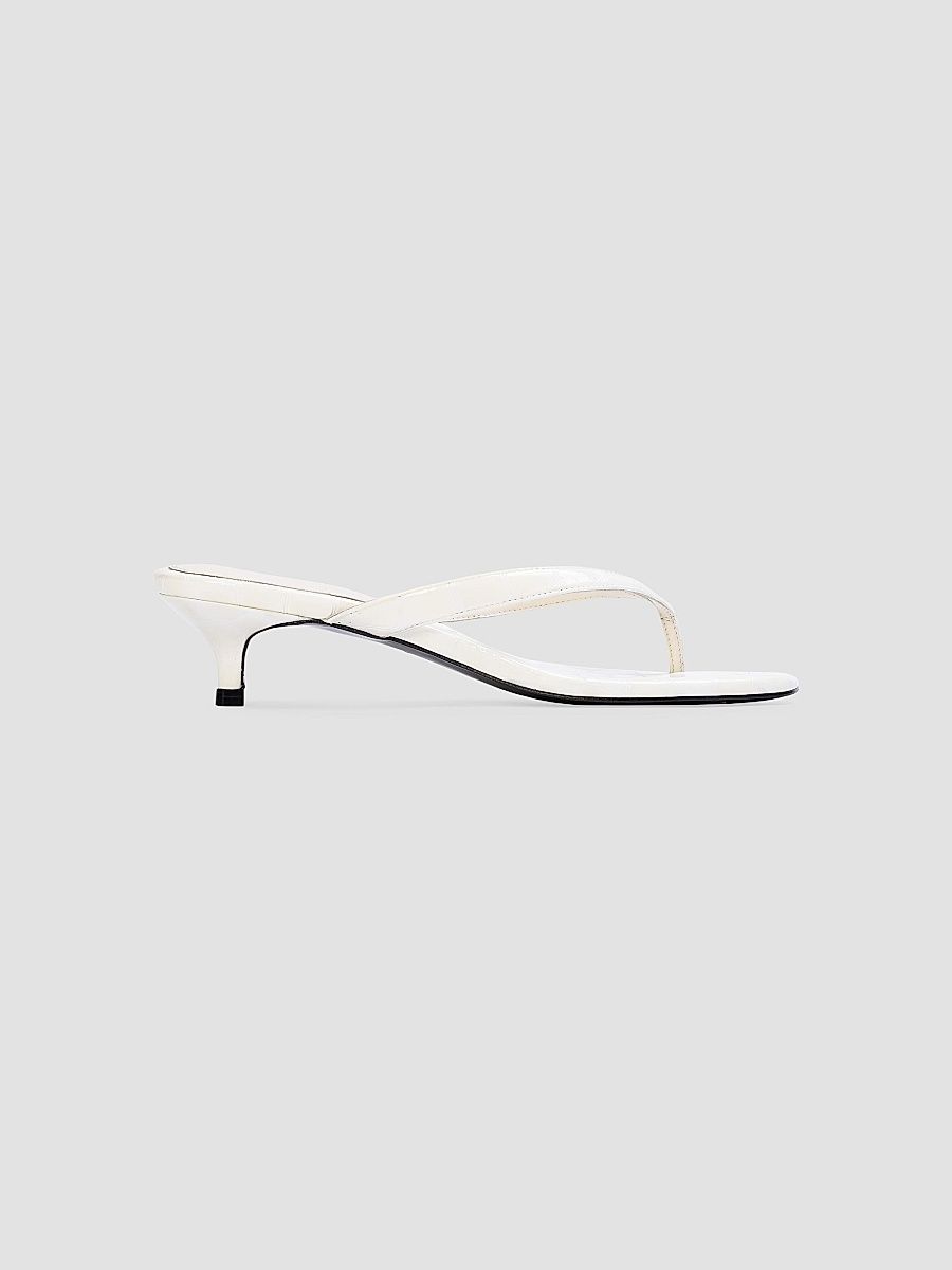 Black Suede Studio Women's Kendal 35MM Croc Sandals - Cinnamon Croc - Size 10