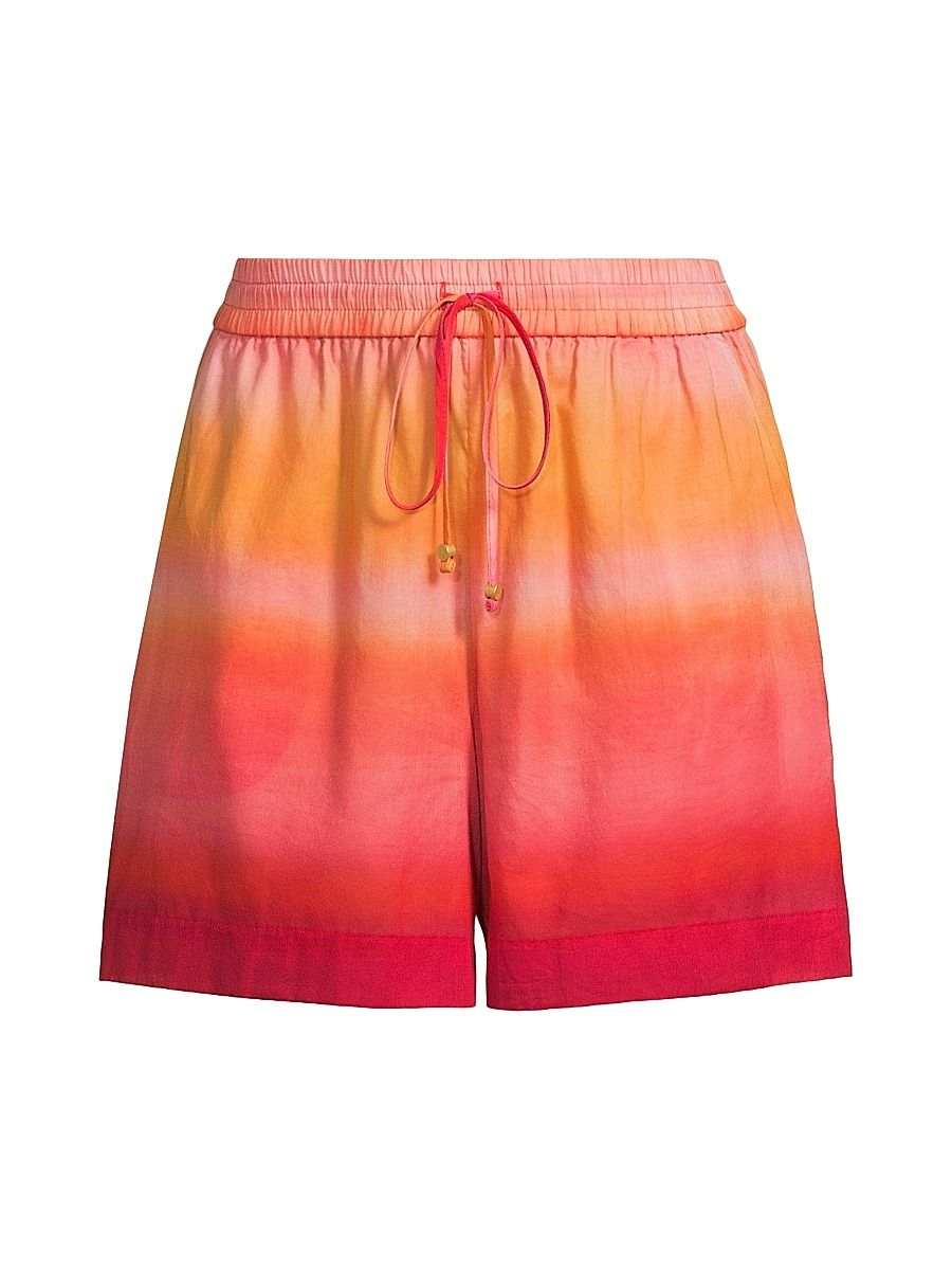 Women's Jassiah Shibori Print Shorts - Cherry Blossom Multi - Size XXL