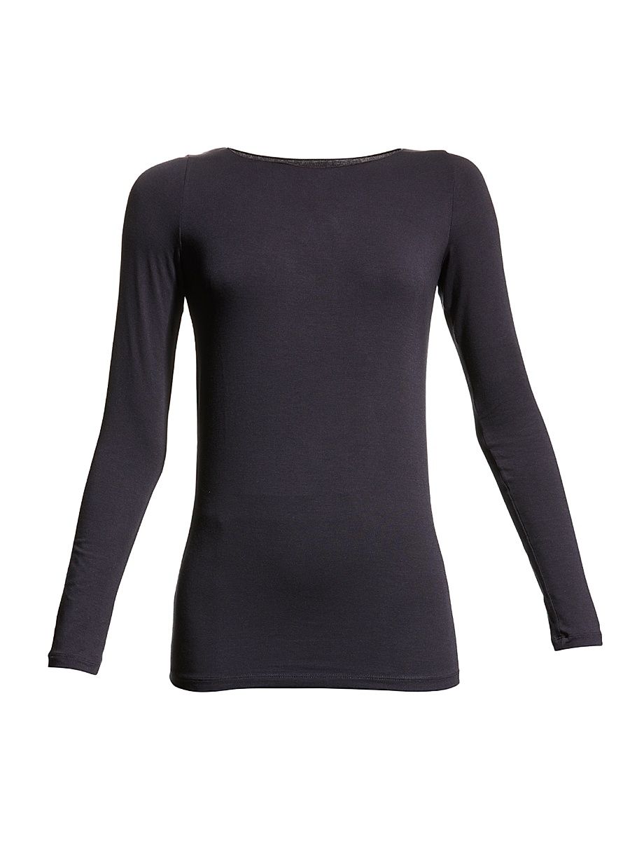 Women's Soft Touch Long-Sleeve Top - Navy - Size Small
