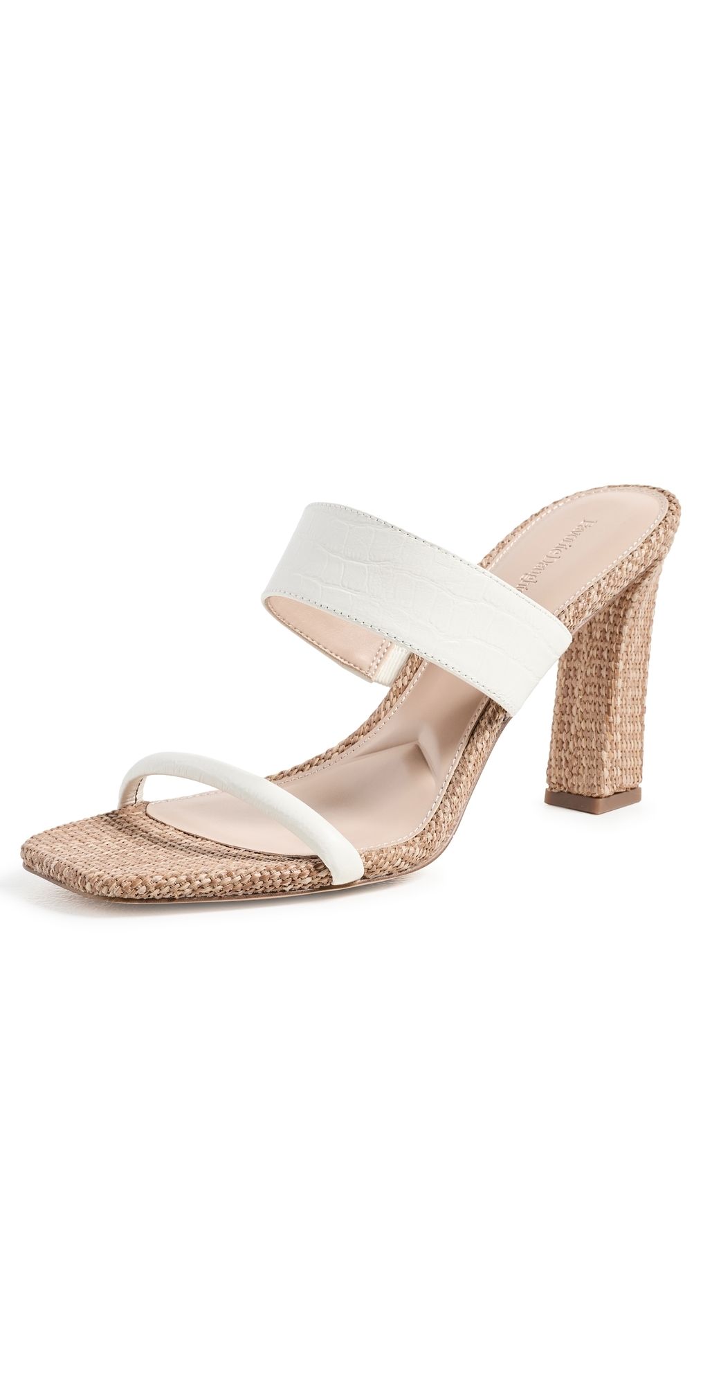 Favorite Daughter Gabi Sandals White/Dk Natural 6