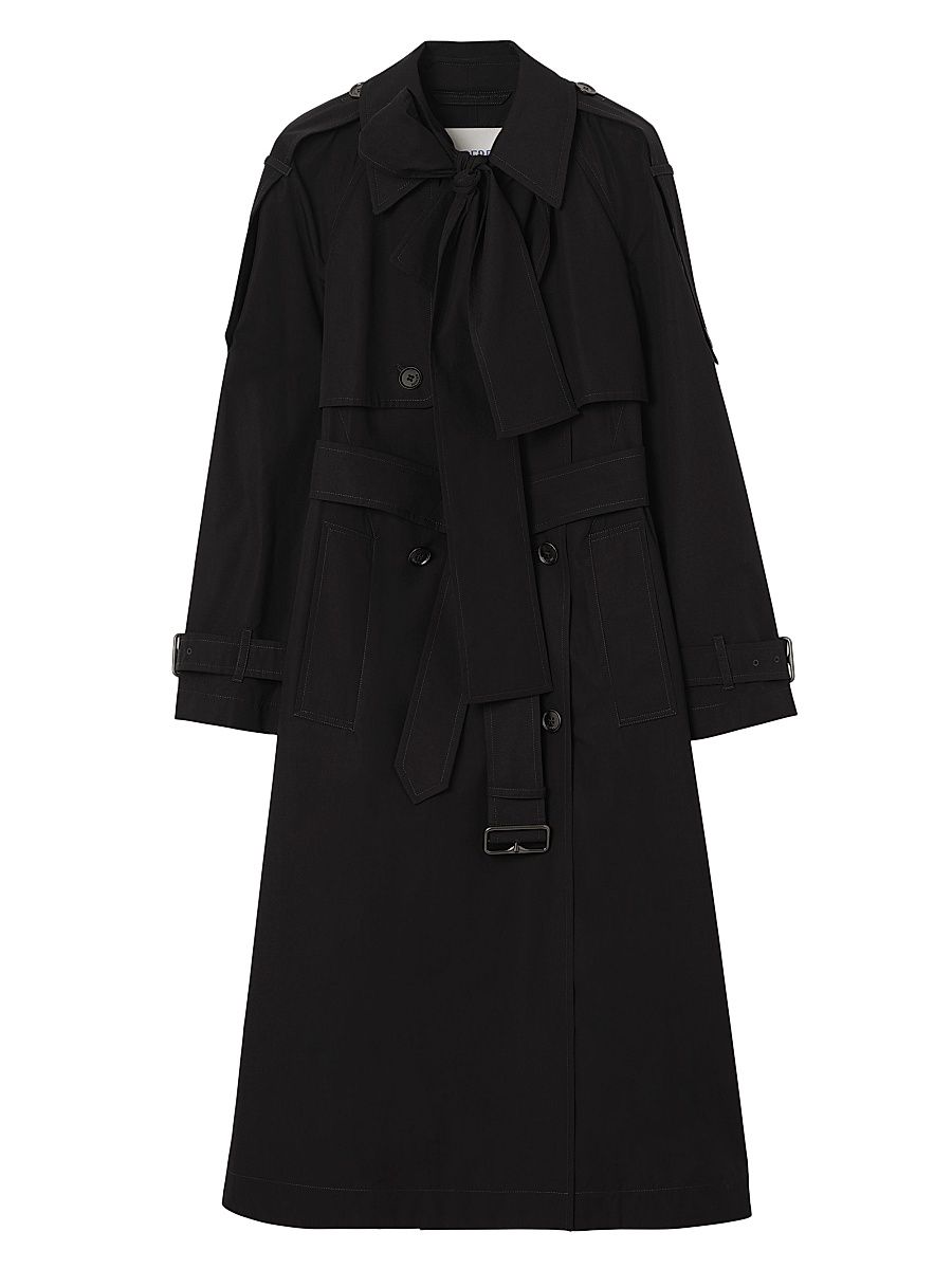 Women's Trerose Belted Trench Coat - Black - Size 2