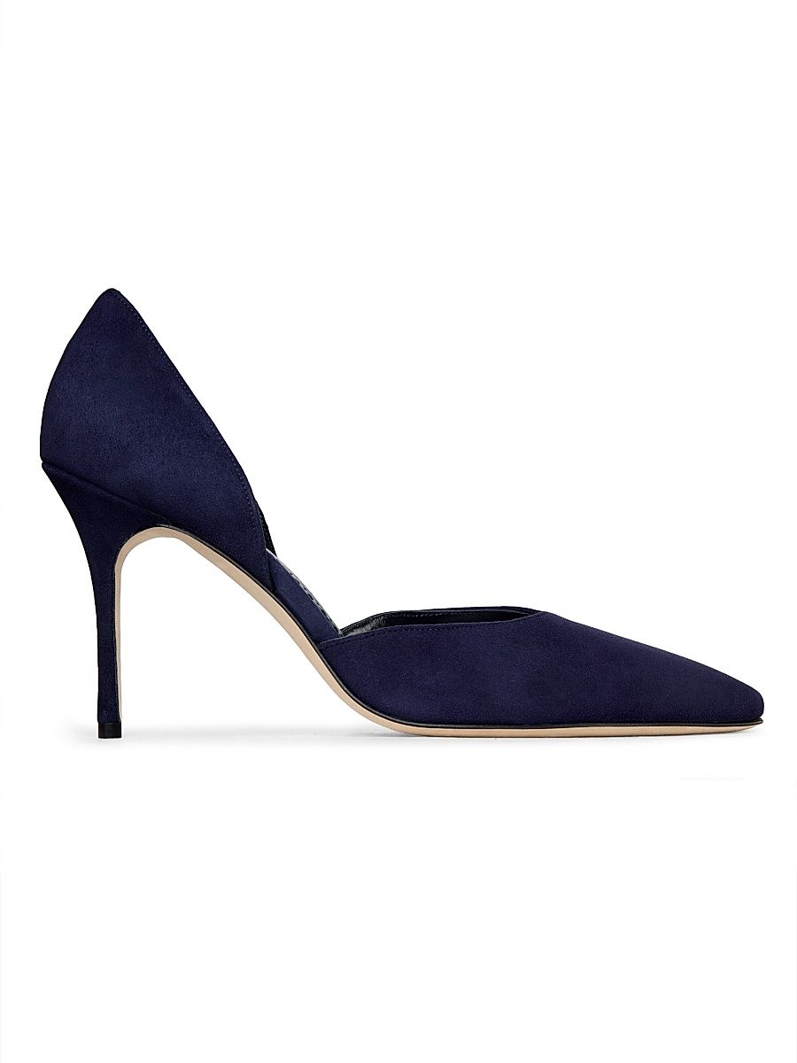 Women's Taylernu Suede D'Orsay Pumps - Navy - Size 9