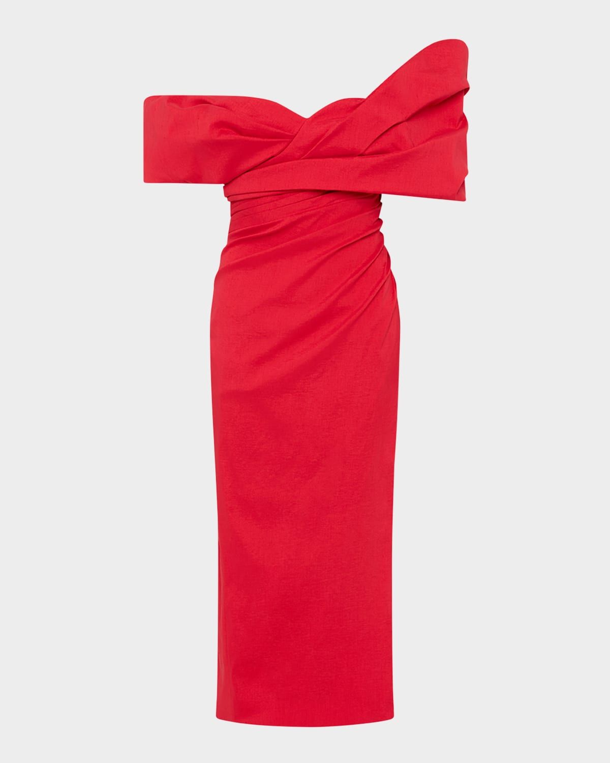 Gia Off-The-Shoulder Midi Dress