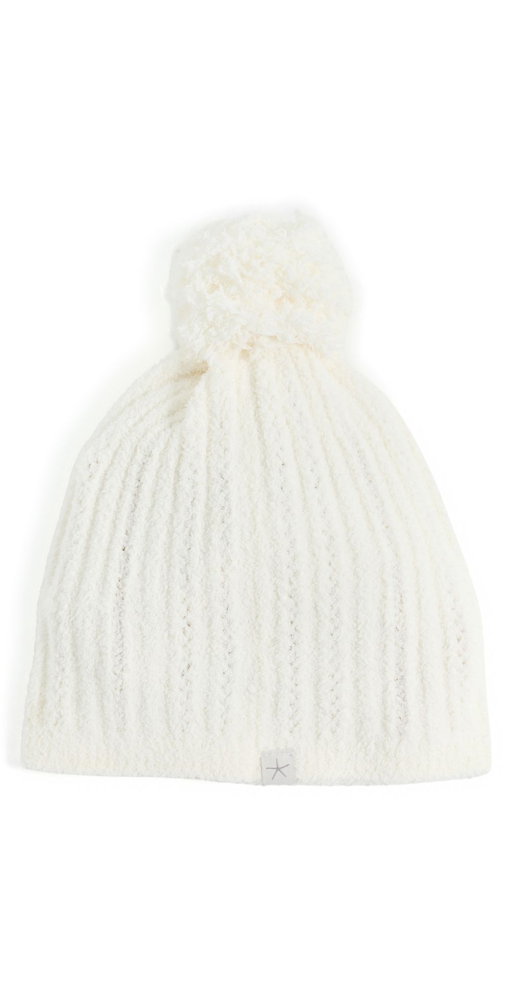 Barefoot Dreams Cozychic Pointelle Beanie Pearl One Size