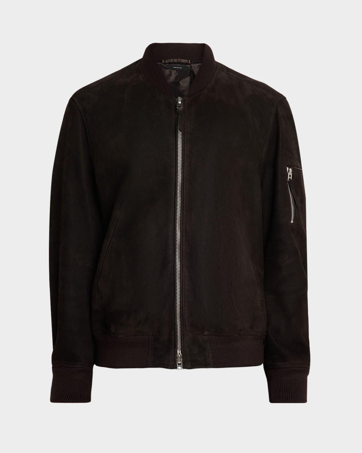 Men & apos;s Suede Lambskin Bomber Jacket