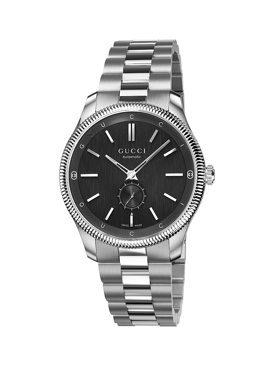 Men's G-Timeless Stainless Steel Bracelet Watch/40MM - Black