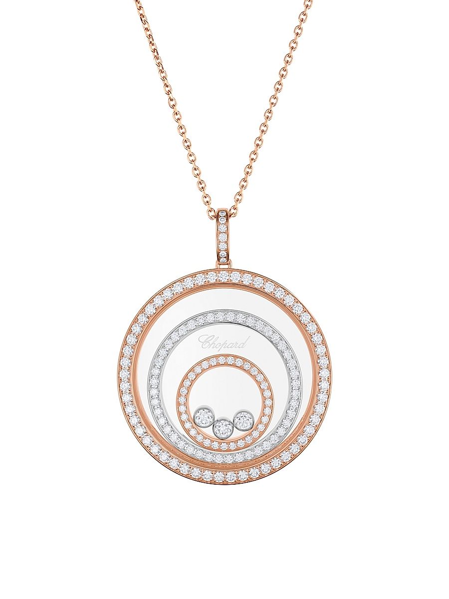 Women's Happy Spirit 18K Gold & Diamond Pendant Necklace