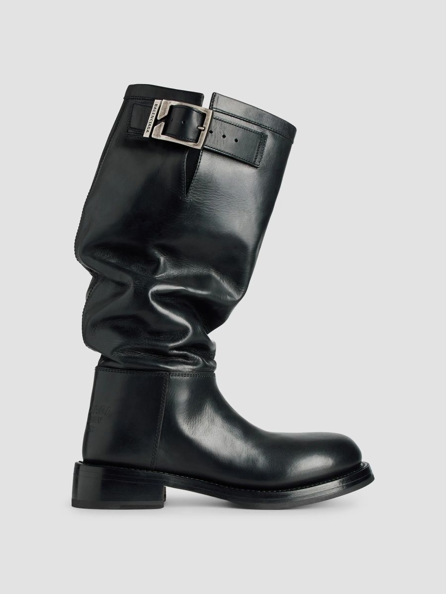 Balenciaga Men's Motor Boots - Black - Size 10