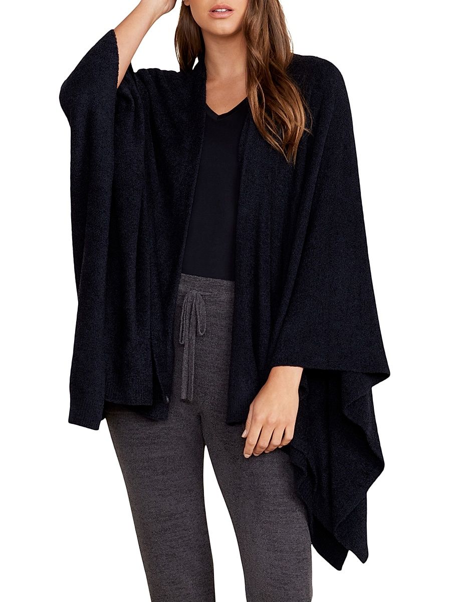 Women's CozyChic Lite Heathered Knit Cardigan - Black