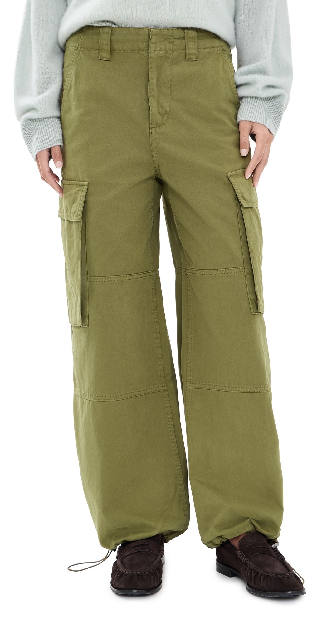Pistola Petra Drawstring Harem Cargo Pants Deep Moss 27