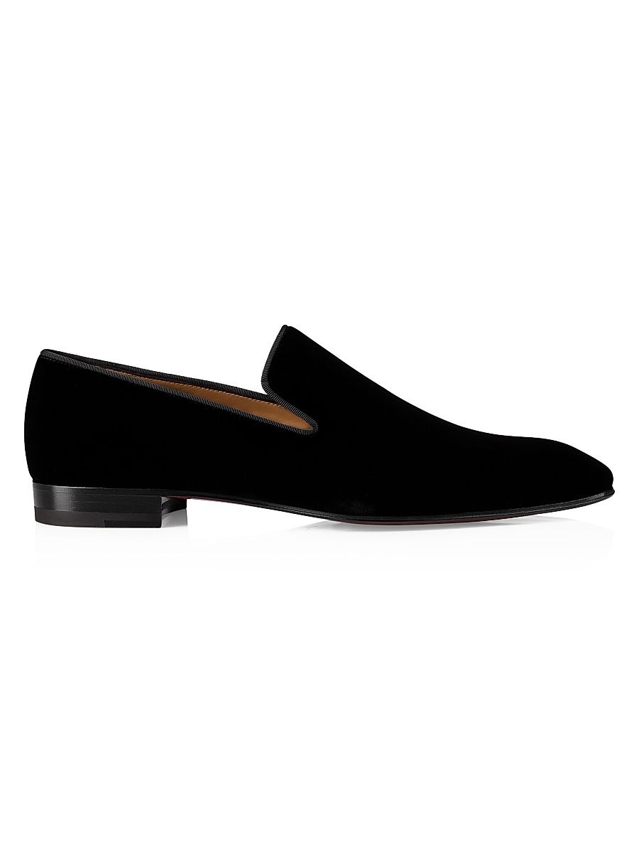 Men's Dandelion Velvet Flats - Black - Size 14