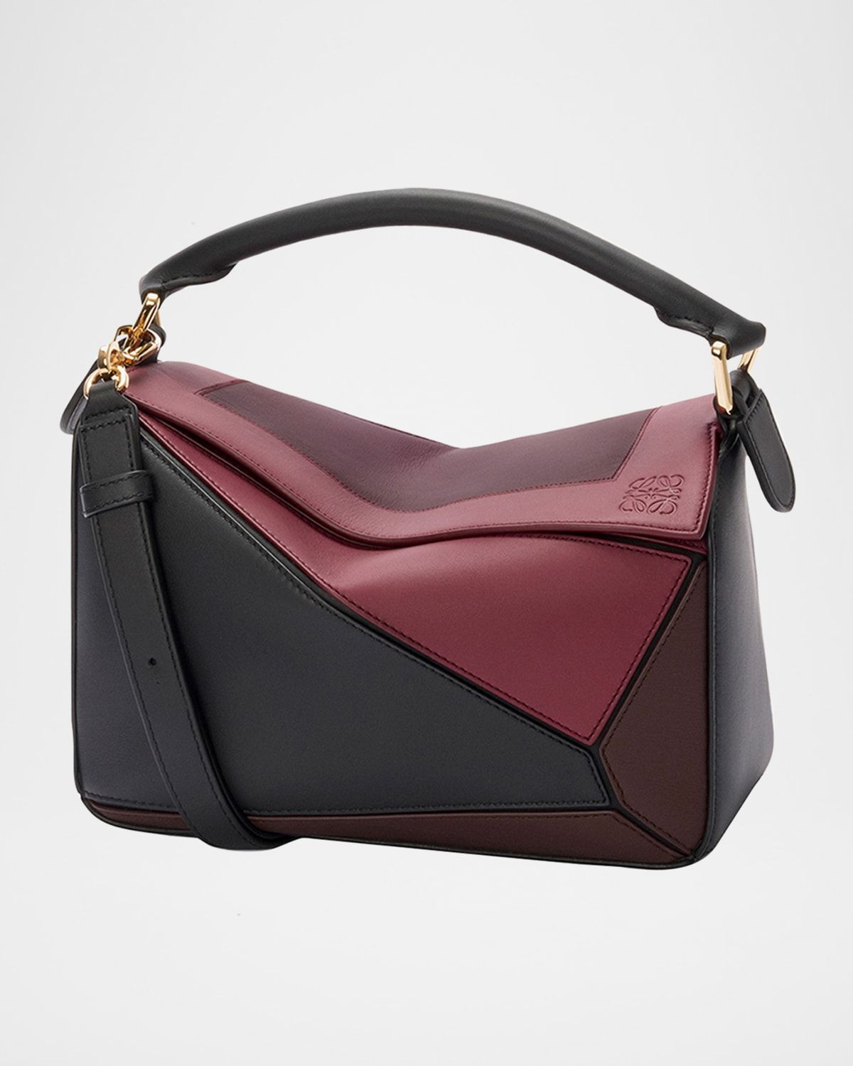 x Albers Puzzle Square Shoulder Bag in Leather