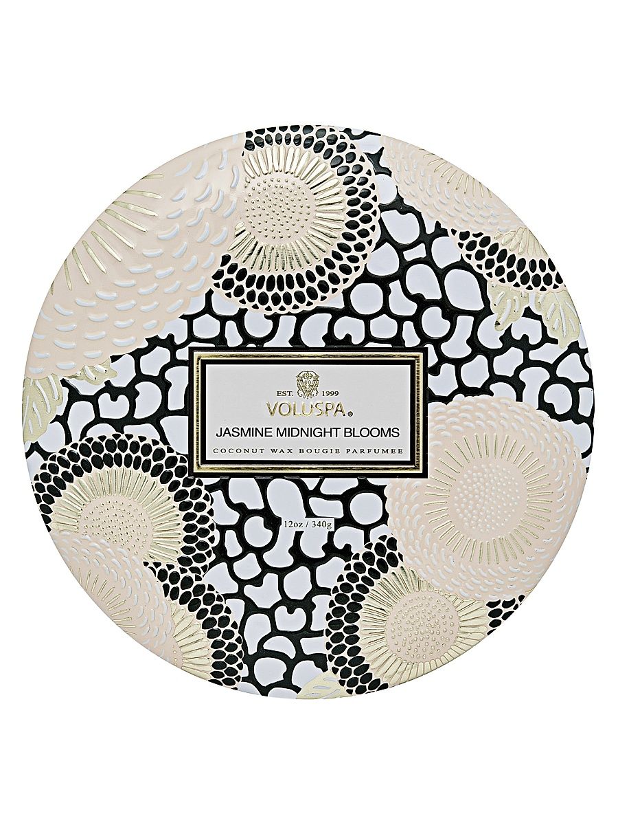 Japonica Jasmine Midnight Blooms 3-Wick Tin Candle