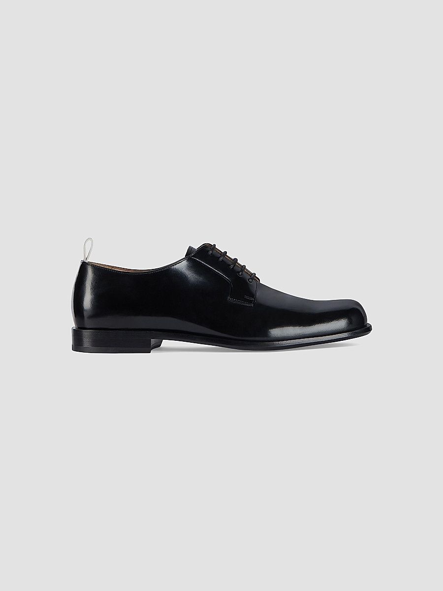 Givenchy Men's Tux Derbies in Brushed Leather - Black - Size 12