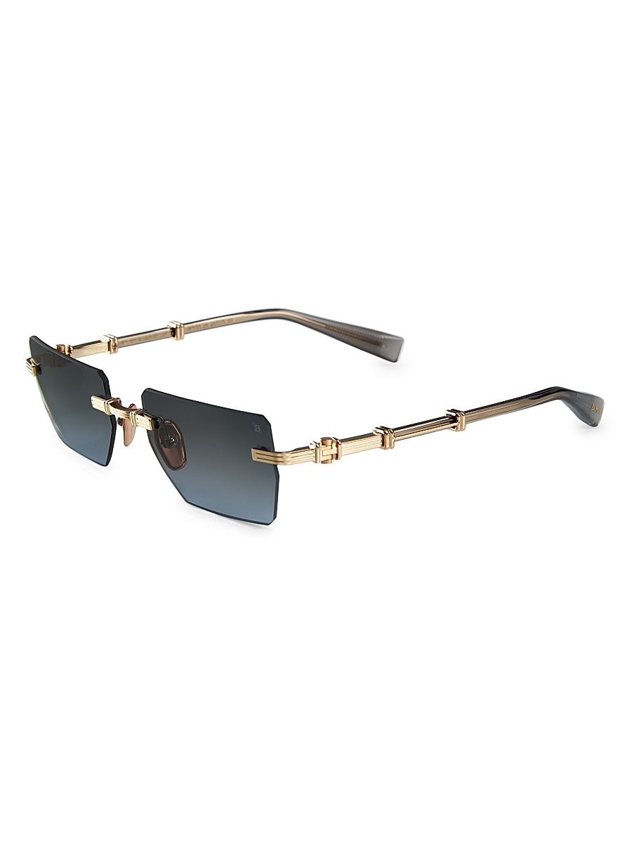 Women's Pierre Square Sunglasses - Gold Grey Gradient